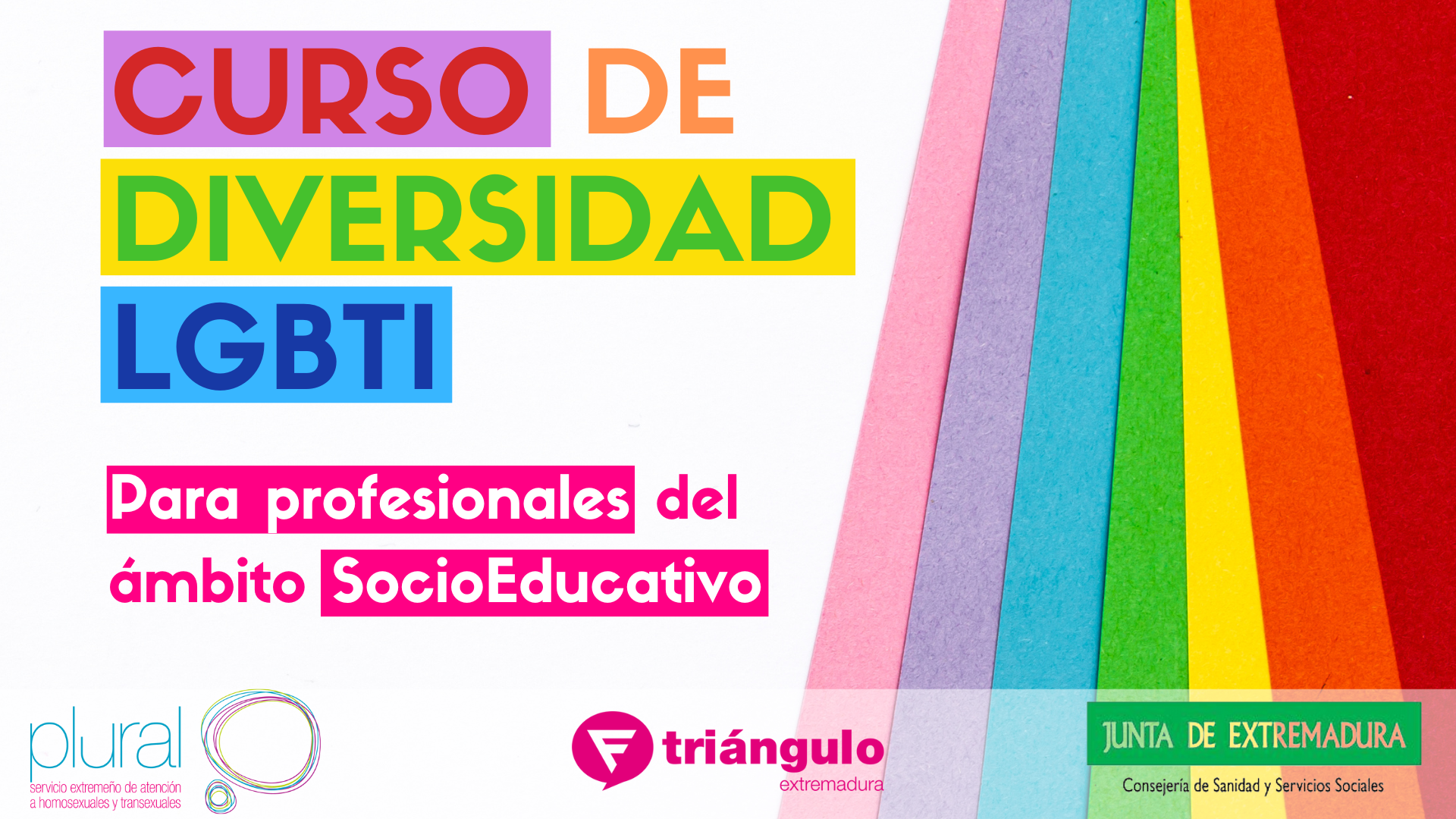 Curso de Diversidad LGBTI para profesionales del ámbito Socio Educativo - Segunda Edición